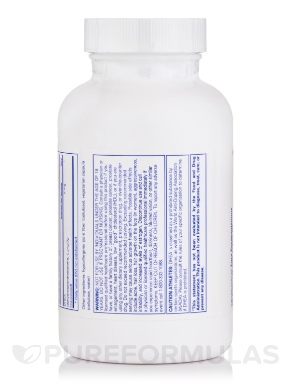 DHEA 5 mg - 180 Capsules - Alternate View 2