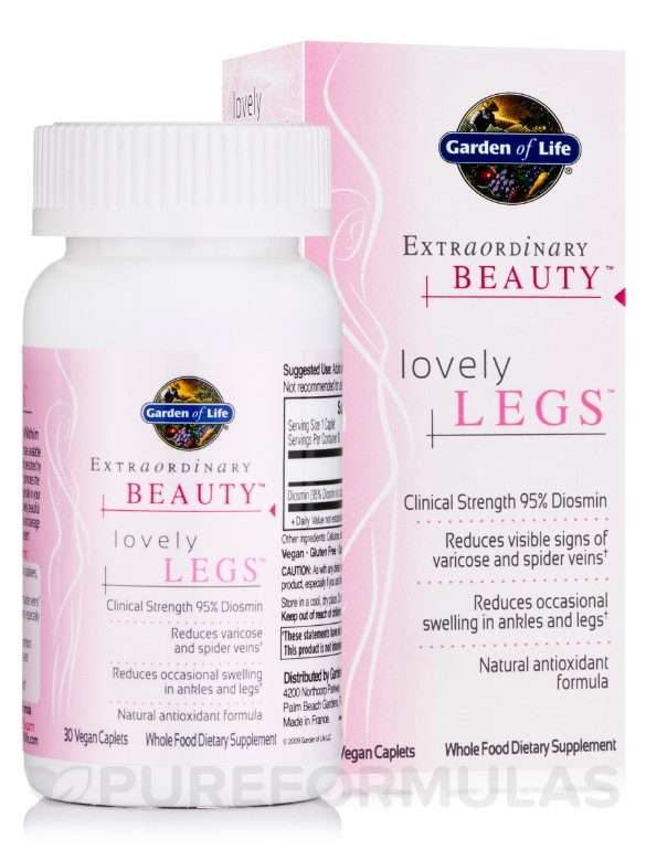 Extraordinary Beauty™ - Lovely Legs™ - 30 Vegan Caplets - Alternate View 1