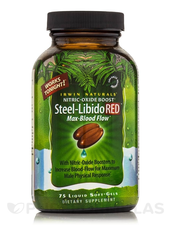 Steel-Libido Red Max-Blood Flow - 75 Liquid Soft-Gels