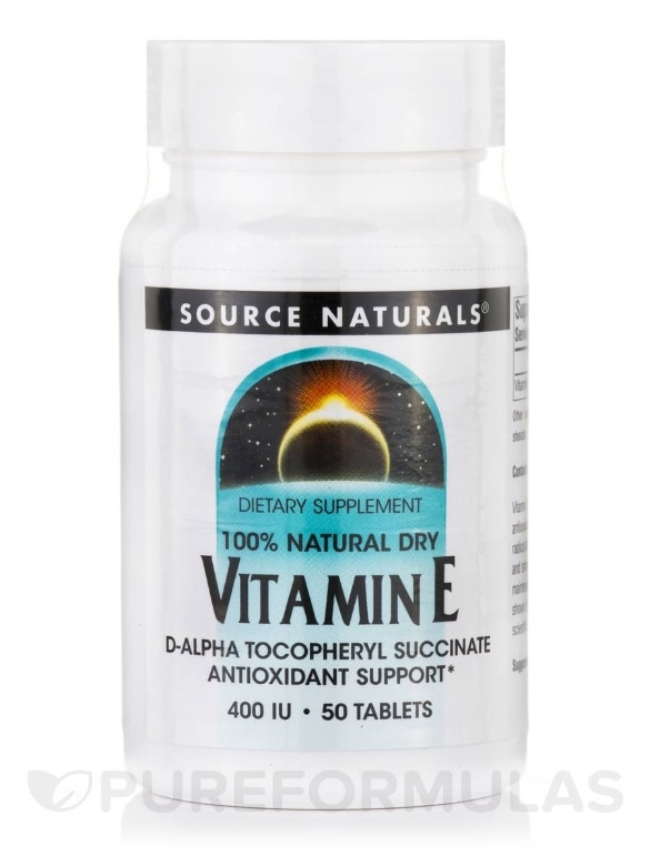 Vitamin E Succinate 400 IU - 50 Tablets