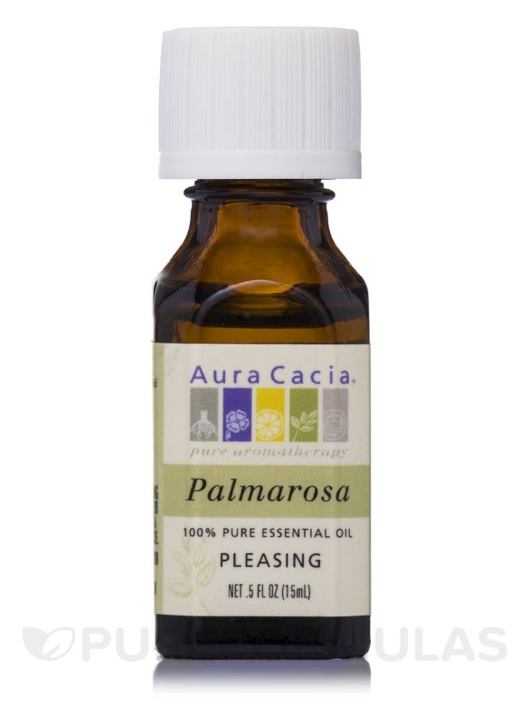 Palmarosa Essential Oil (cymbopogon martini) - 0.5 fl. oz (15 ml)