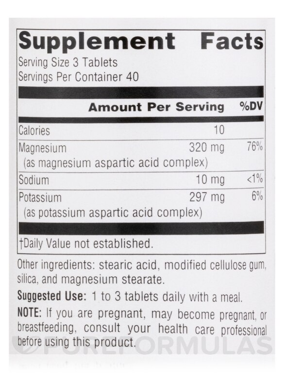 K-Mag™ Aspartate - 120 Tablets - Alternate View 4