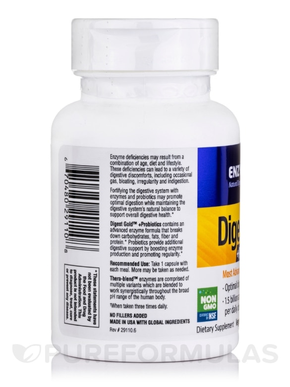 Digest Gold™ + Probiotics - 45 Capsules - Alternate View 4