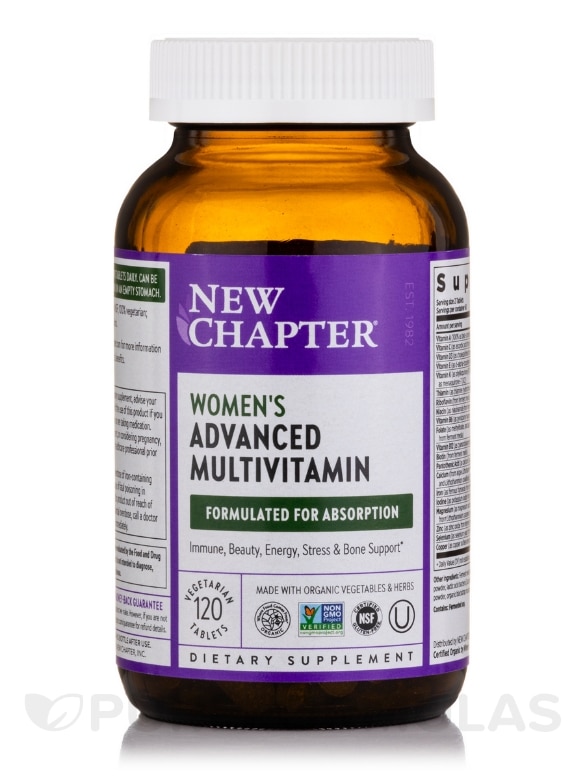 Women's Advanced Multivitamin (formerly Every Woman Multivitamin) - 120 Vegetarian Tablets - Alternate View 2