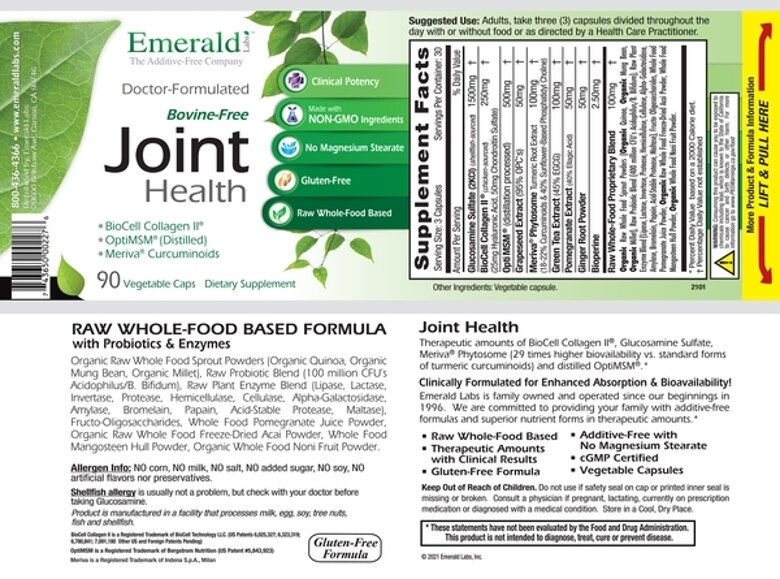 Joint Health - 90 Vegetable Capsules - Alternate View 1