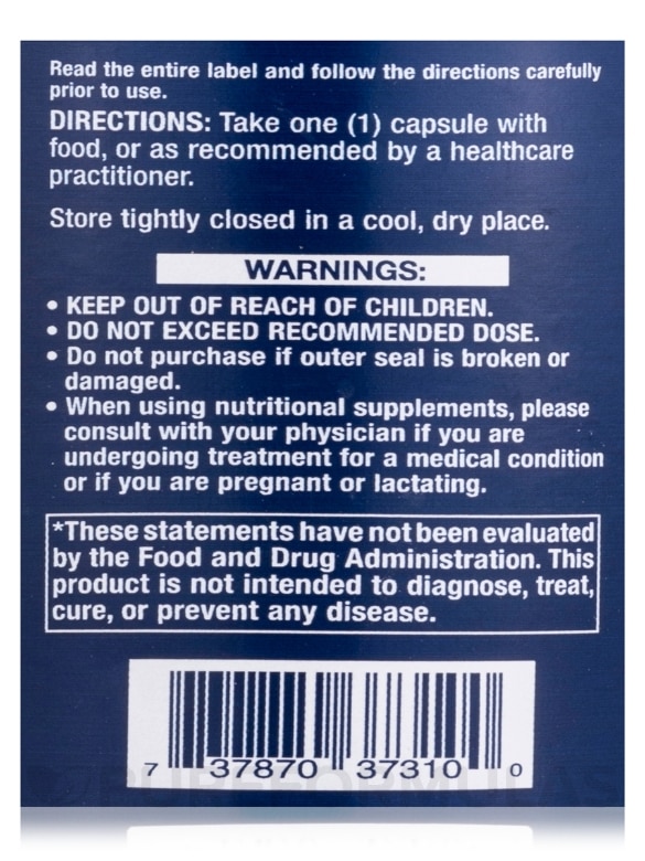 No Flush Niacin (Inositol Hexanicotinate) 640 mg - 100 Capsules - Alternate View 4