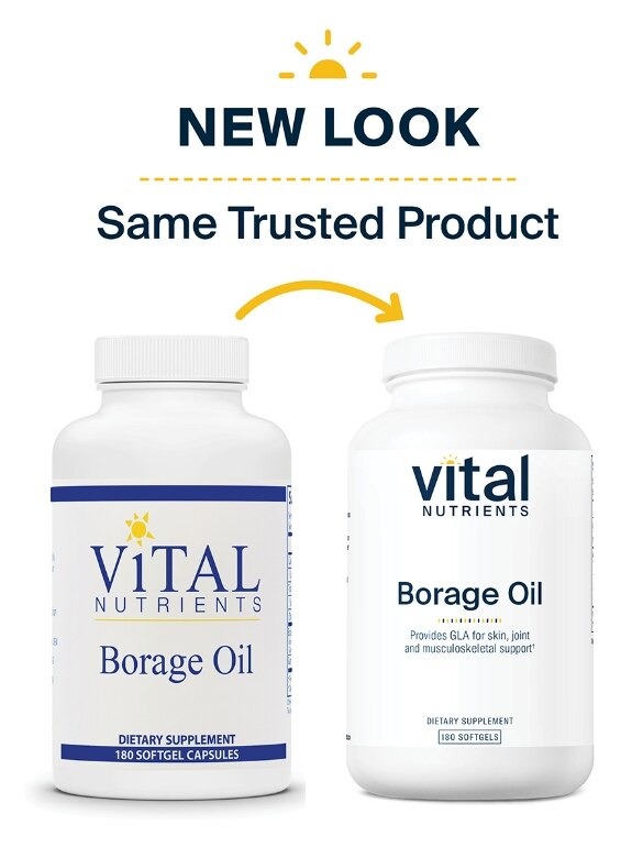 Borage Oil - 180 Softgel Capsules - Alternate View 1