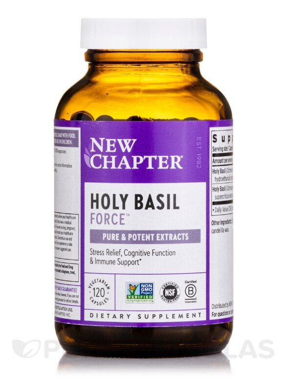Holy Basil Force™ - 120 Vegetarian Capsules - Alternate View 2