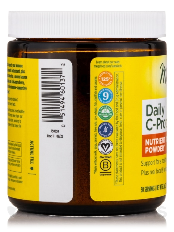 Daily C-Protect Nutrient Booster Powder™ - 30 Servings (2.25 oz / 63.9 Grams) - Alternate View 3