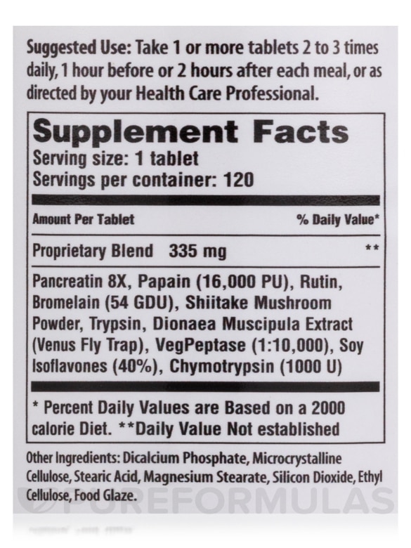 Nutrizyme - 120 Enteric Coated Tablets - Alternate View 3