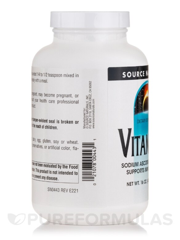 Vitamin C Powder - 16 oz (453.6 Grams) - Alternate View 3