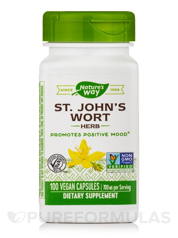 St. John's Wort Herb - 100 Vegan Capsules