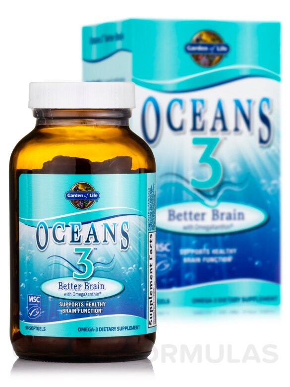 Oceans 3™ - Better Brain - 90 Softgels - Alternate View 1