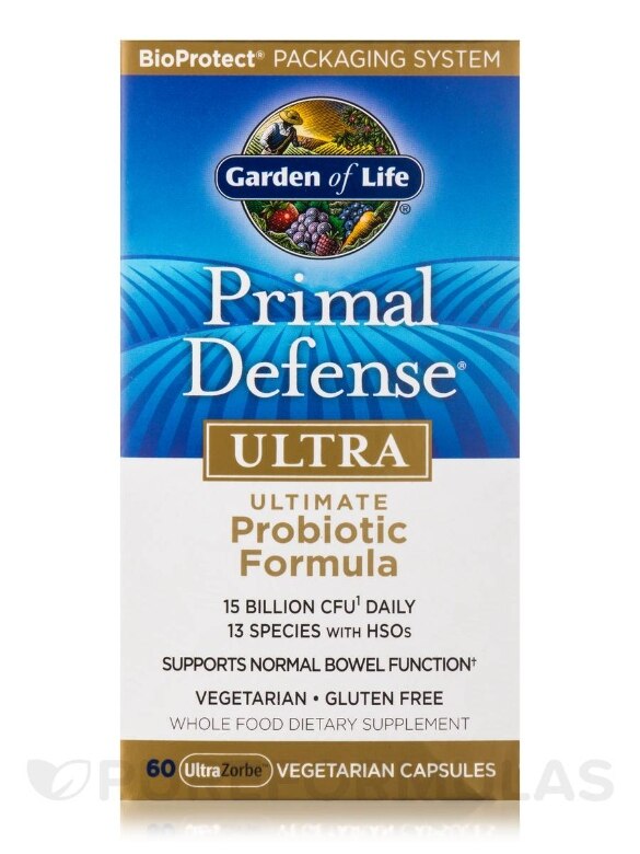 Primal Defense® ULTRA Probiotic Formula - 60 Vegetarian Capsules - Alternate View 1