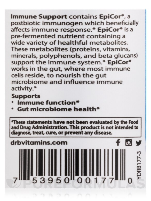 EpiCor® 500 mg - 60 Veggie Capsules - Alternate View 4