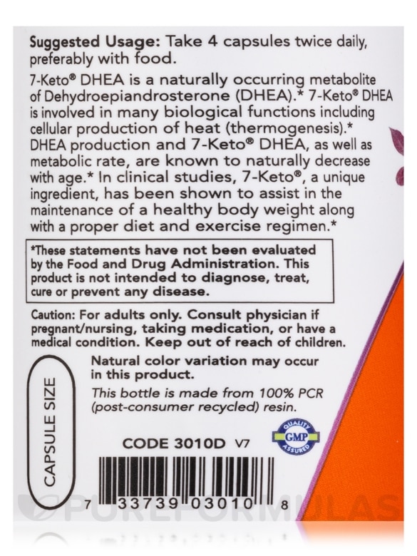 7-KETO® 25 mg - 90 Veg Capsules - Alternate View 4