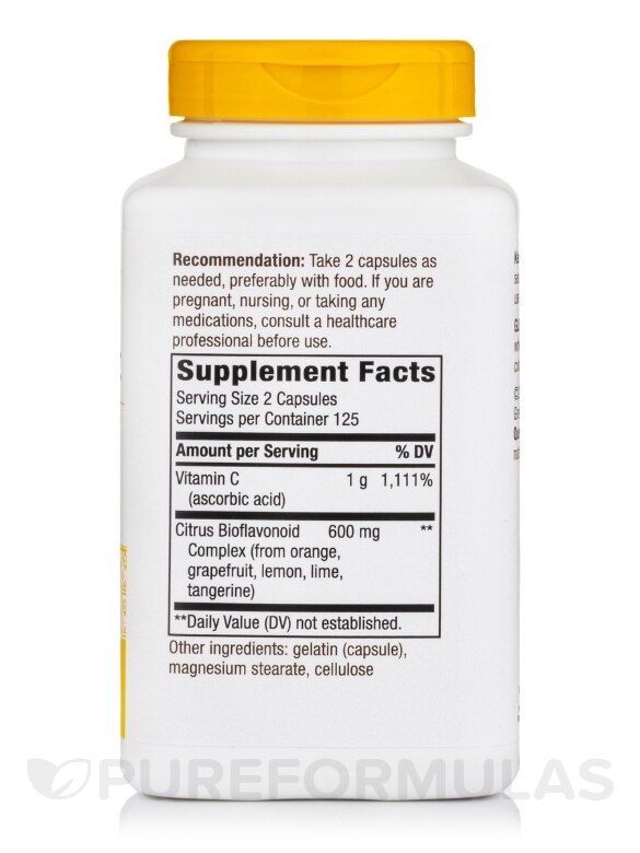 Vitamin C Bioflavonoids - 250 Capsules - Alternate View 1