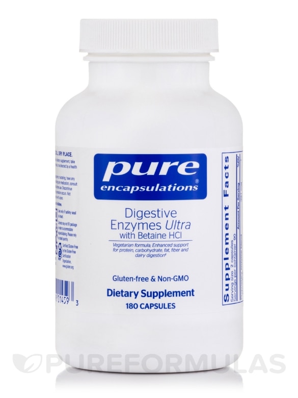 Digestive Enzymes Ultra with Betaine HCL - 180 Capsules