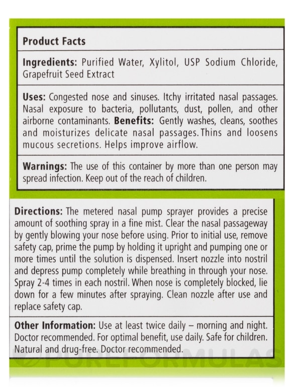 Xlear® Natural Saline Nasal Spray - Daily Relief - 1.5 fl. oz (45 ml) - Alternate View 7