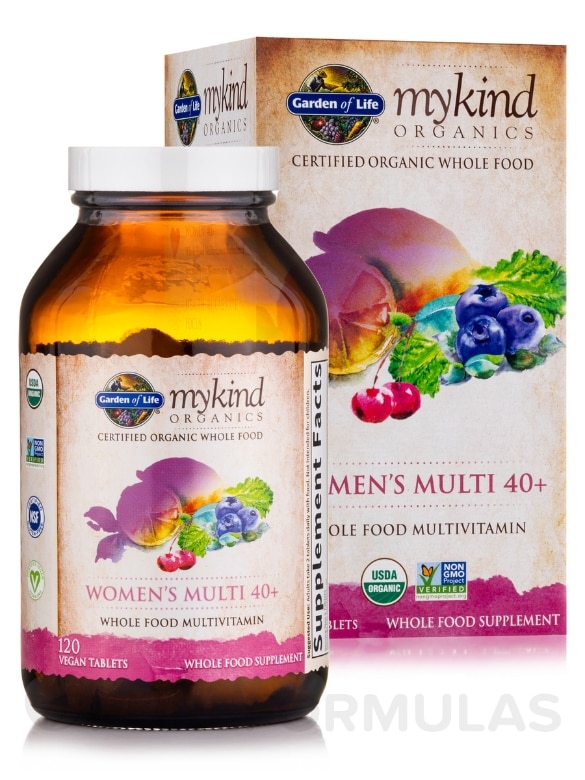 mykind Organics Women's Multi 40+ - 120 Vegan Tablets - Alternate View 1