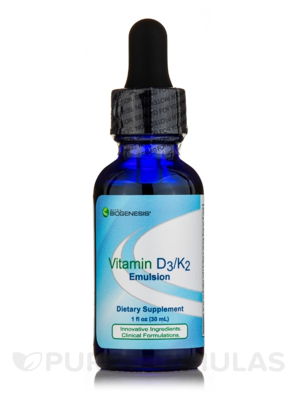 Vitamin D3/K2 Emulsion - 1 fl. oz (30 mL)