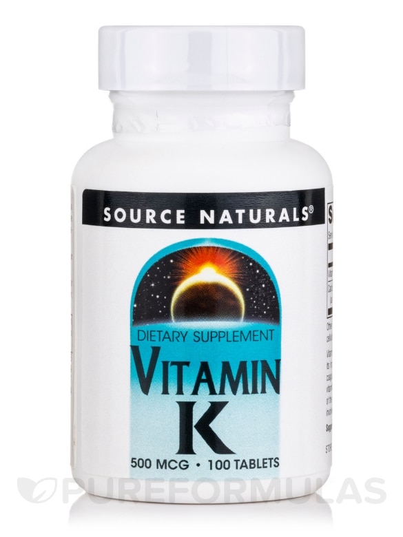Vitamin K 500 mcg - 100 Tablets