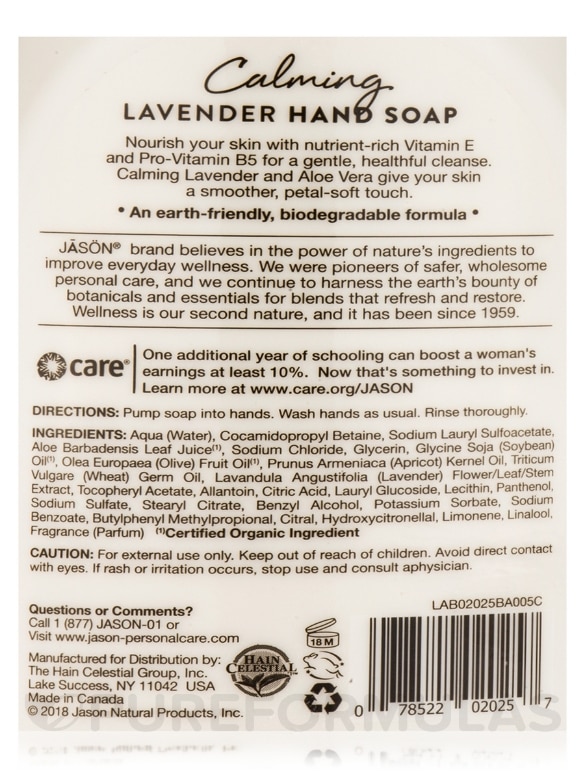 Calming Lavender Hand Soap - 16 fl. oz (473 ml) - Alternate View 2