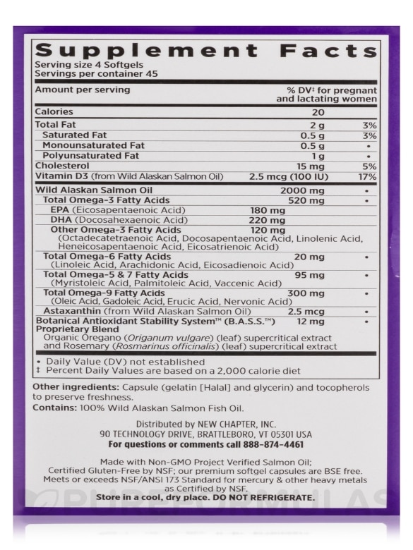 Wholemega® for Moms 500 mg - 180 Softgels - Alternate View 7