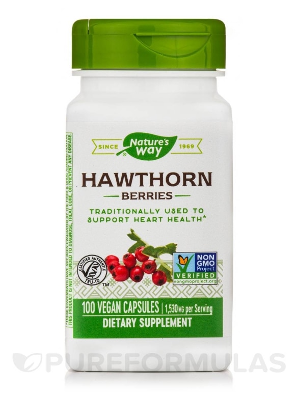 Hawthorn Berries - 100 Vegan Capsules