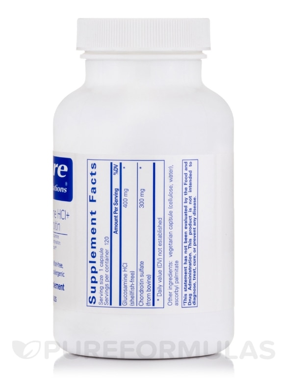 Glucosamine HCL + Chondroitin - 120 Capsules - Alternate View 1