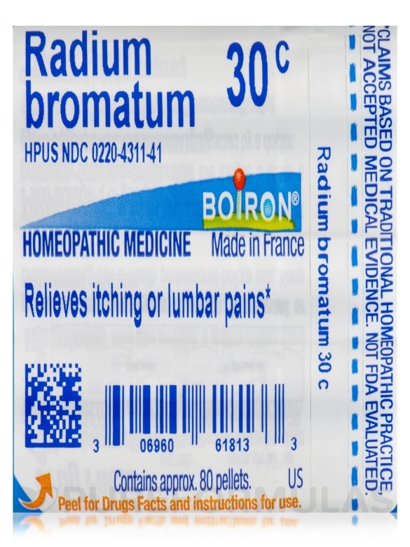 Radium Bromatum 30c - 1 Tube (approx. 80 pellets) - Alternate View 6