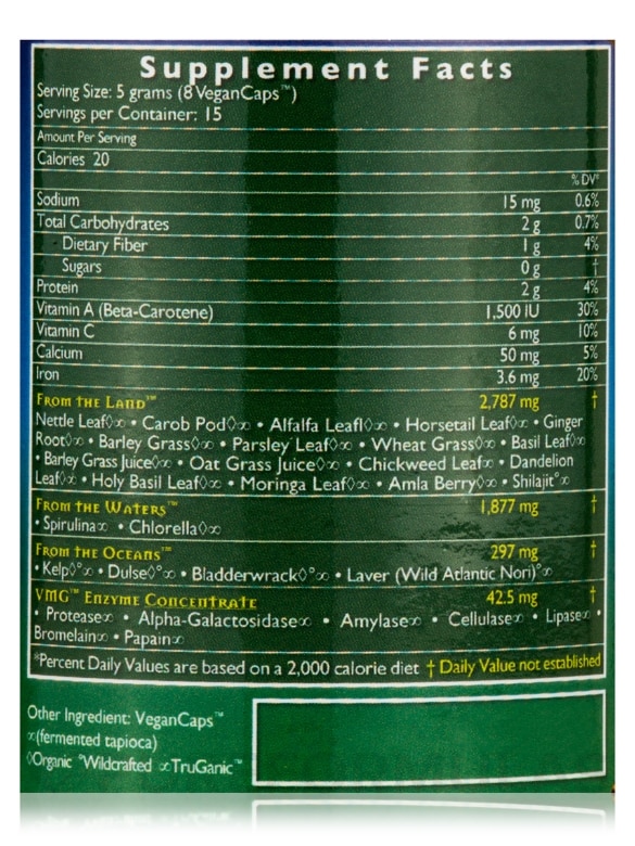 Vitamineral Green™ - 120 VeganCaps™ - Alternate View 4
