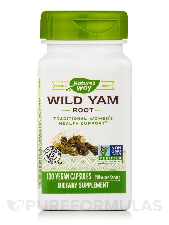 Wild Yam Root - 100 Vegan Capsules