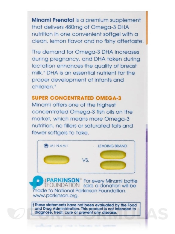 Minami Supercritical Prenatal Omega-3 Fish Oil