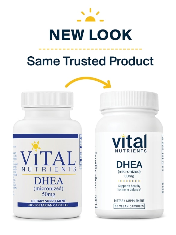 DHEA (Micronized) 50 mg - 60 Capsules - Alternate View 1