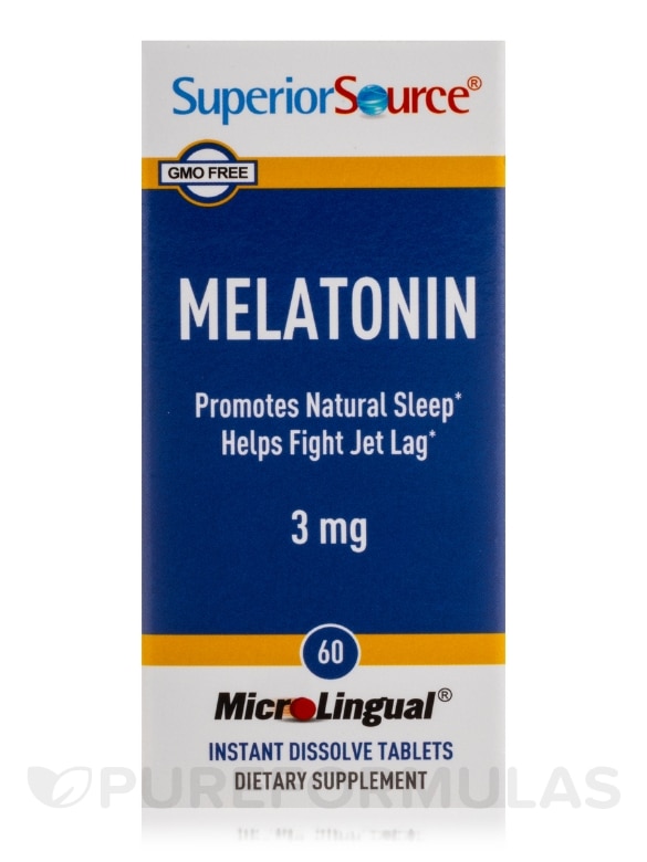 Melatonin 3 mg - 60 MicroLingual® Tablets - Alternate View 3
