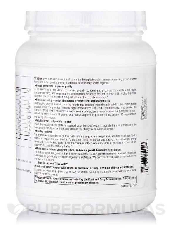True Whey™ Premium Protein Powder - 16 oz (453.59 Grams) - Alternate View 2