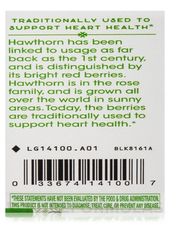 Hawthorn Berries - 100 Vegan Capsules - Alternate View 6