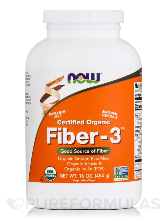 Fiber-3™ (Certified Organic) - 16 oz (454 Grams)