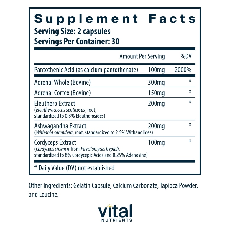 Adrenal Support - 60 Capsules - Alternate View 5