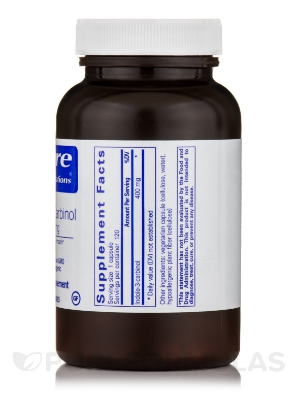 Indole-3-Carbinol 400 mg - 120 Capsules - Alternate View 1
