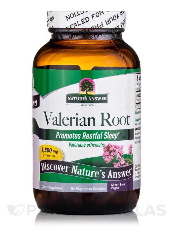 Valerian Root - 180 Vegetarian Capsules - Alternate View 2
