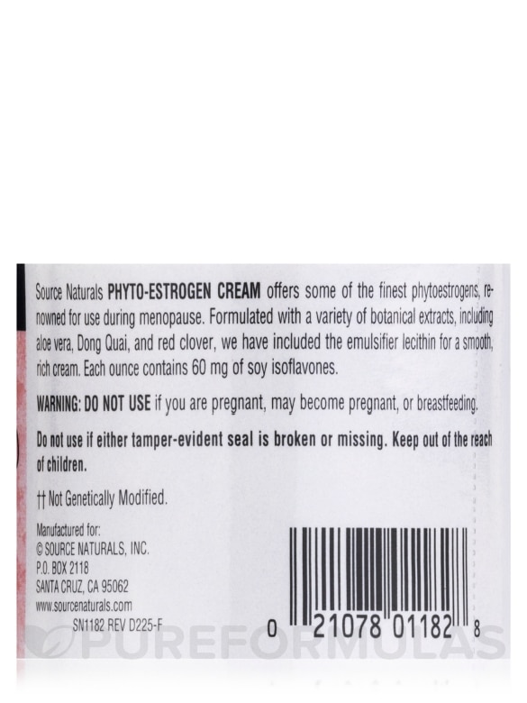 Phyto-Estrogen Cream - 4 oz (113.4 Grams) - Alternate View 3