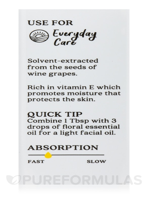 Grapeseed Skin Care Oil - 4 fl. oz (118 ml) - Alternate View 5