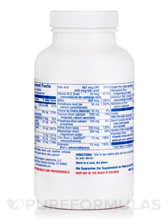 Aved®-Multi Iron Free - 120 Tablets - Alternate View 2