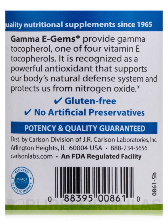 Gamma E-Gems® - 120 Soft Gels - Alternate View 4