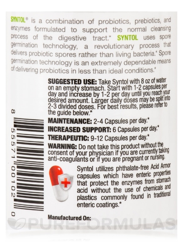 Syntol AMD® 500 mg - 180 Capsules - Alternate View 4