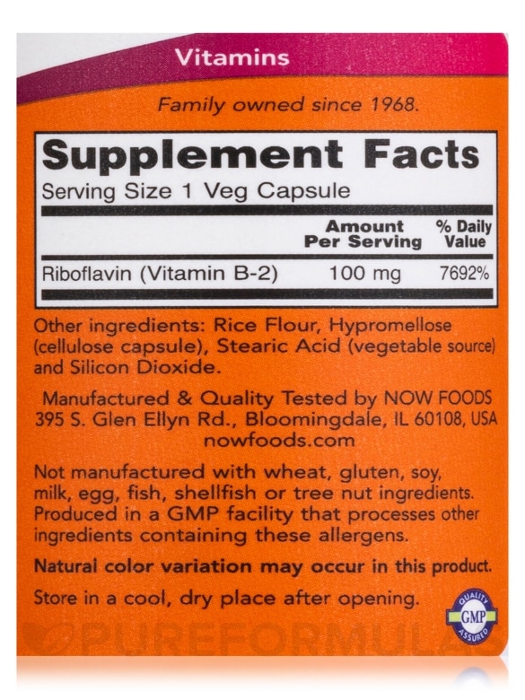 B-2 100 mg - 100 Capsules - Alternate View 3