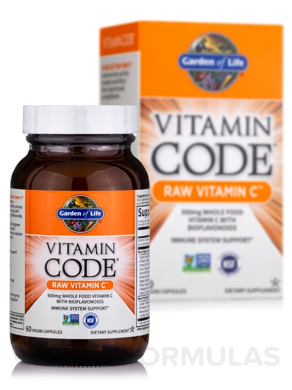 Vitamin Code® - Raw Vitamin C - 60 Vegan Capsules - Alternate View 1
