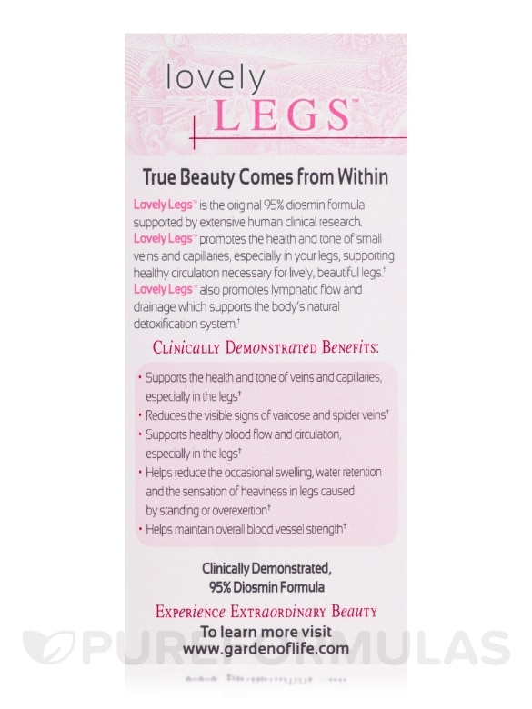 Extraordinary Beauty™ - Lovely Legs™ - 30 Vegan Caplets - Alternate View 6